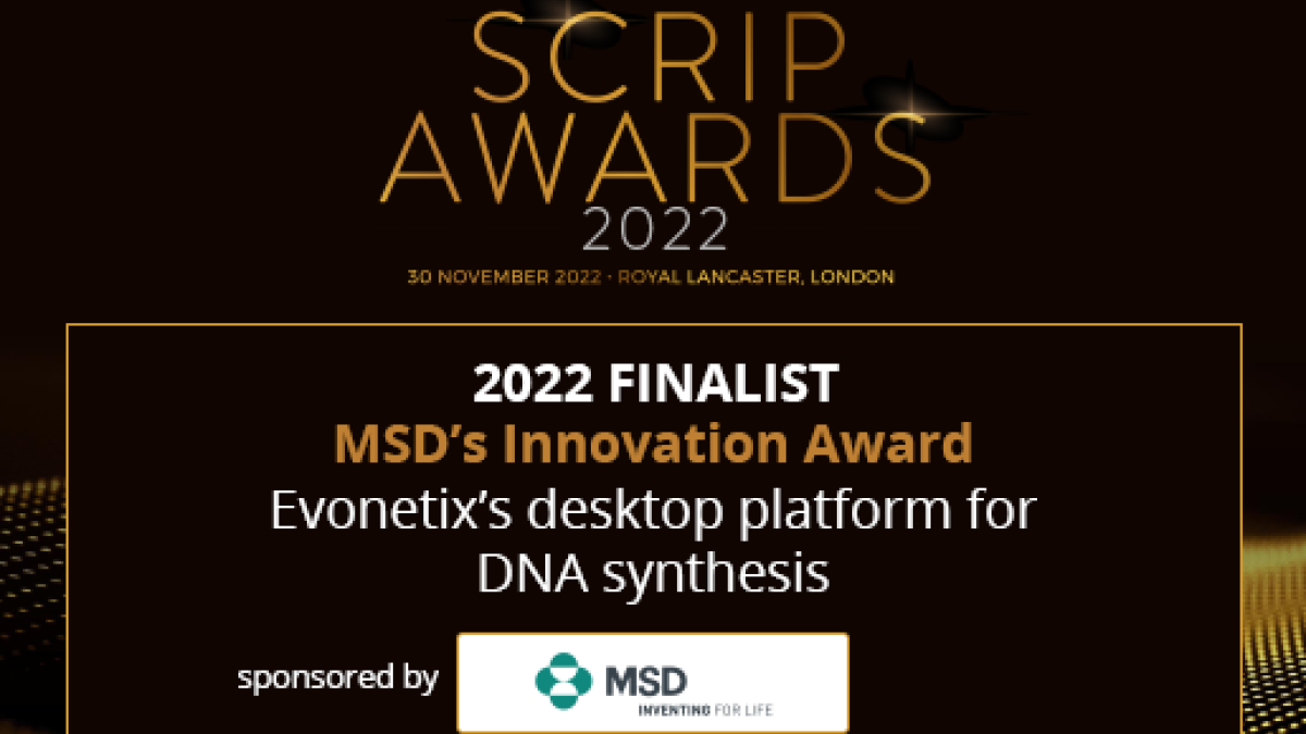 shortlisted for MSD’s Innovation Award at this year’s Scrip